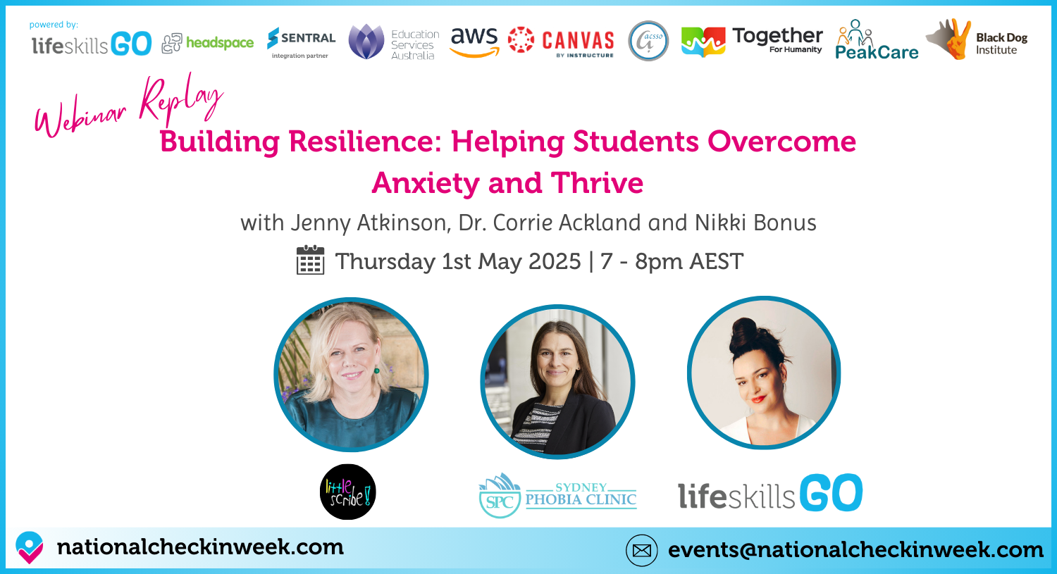 Webinar Replay: Building Resilience for Students — National Check-in ...